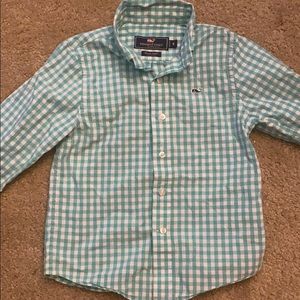 Vineyard vines boys button down size 5